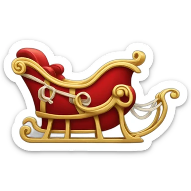 Santa's-sleigh sticker
