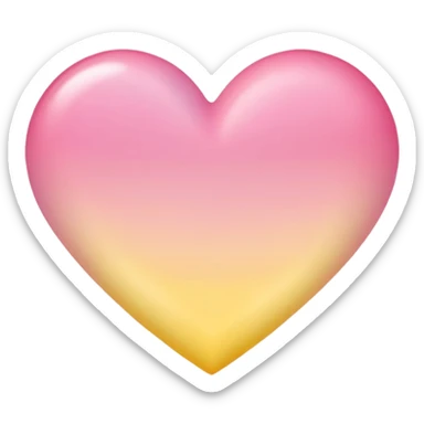pastel heart with a soft ombre effect sticker