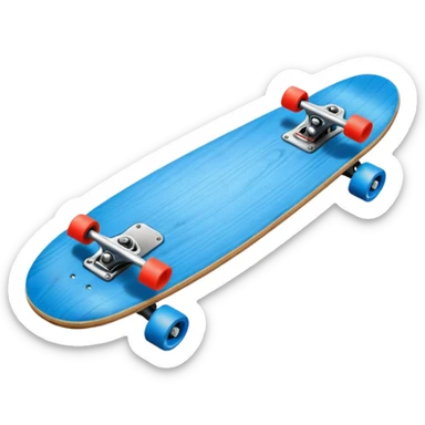 Skate board, blue sticker
