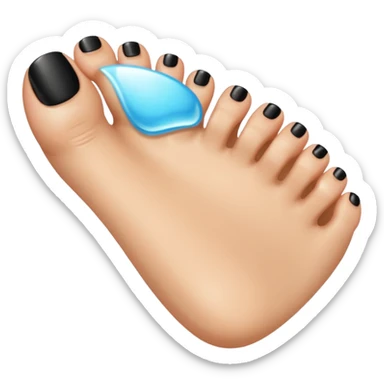 Black toenails sticker