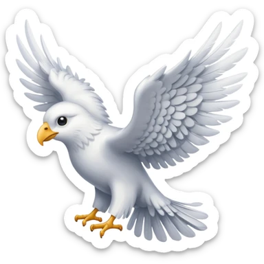 letter with wings sticker