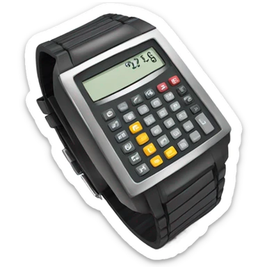 calculator wrist watch sticker