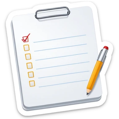 blank To-do list sticker