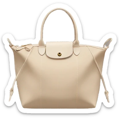 beige longchamp bag sticker