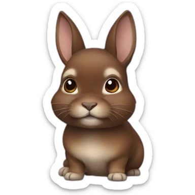 Brown netherland dwarf sticker