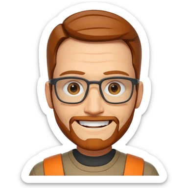 gordon freeman smiling just head  sticker