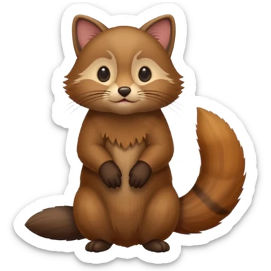 Fisher cat sticker