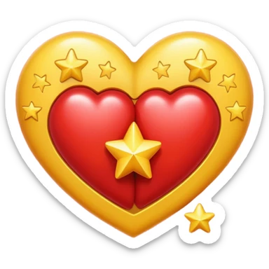 Hug hearts stars sticker