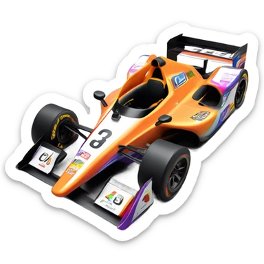 indy racecar sticker