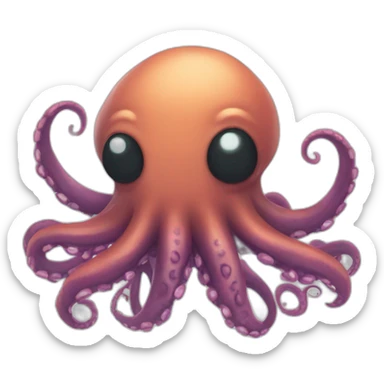 Cute kraken Holding a Sign in his tentacles sticker