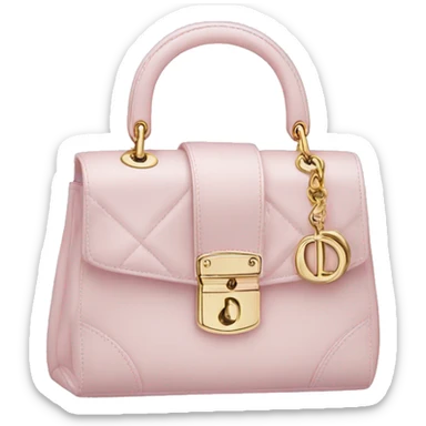 Christian Dior light pink bag sticker