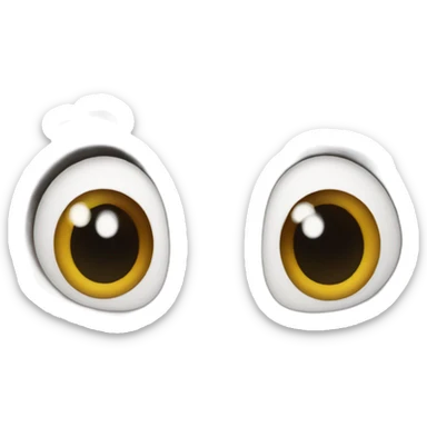 Fisheye rabbit face sticker