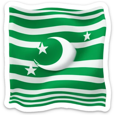 Create a flag emoji of Azad Kashmir sticker