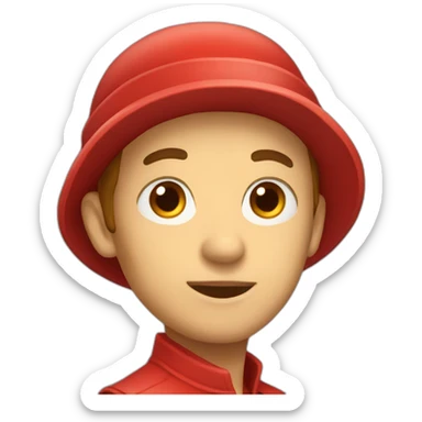 Red gyrophare sticker