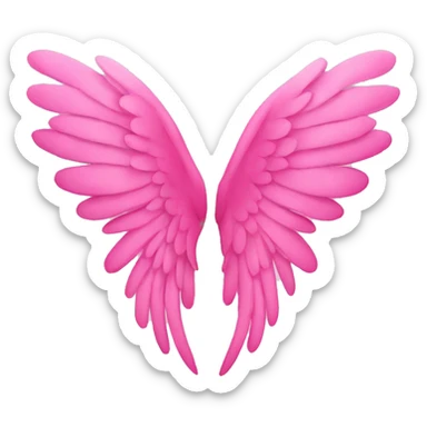 Pink wings  sticker