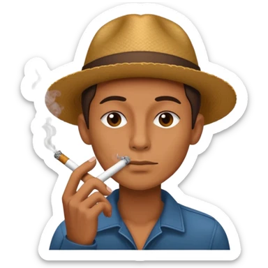 high and smoking a blunt  sticker