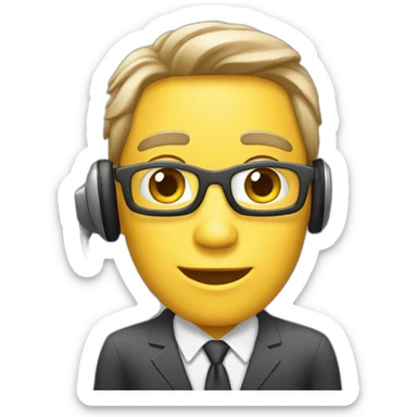 atendente telemarketing sticker