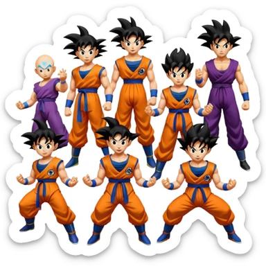Dragon ball z Kai season 1 2 3 4 5 6 7 8 9 10  sticker