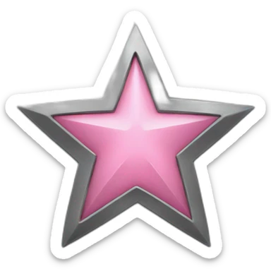 iron with a pink star sticker