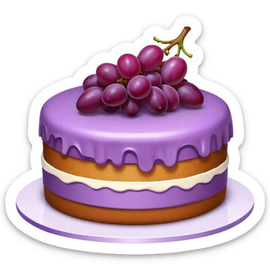 grape cake sticker