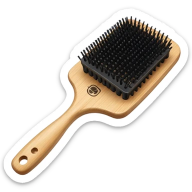 paddle brush for hair sticker