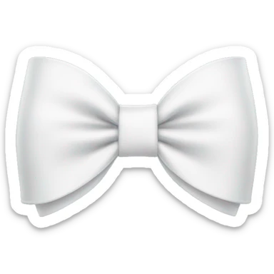 white bow sticker