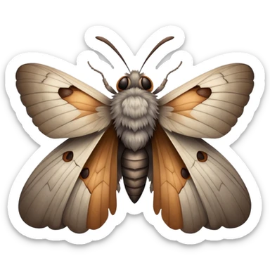 Moth sticker