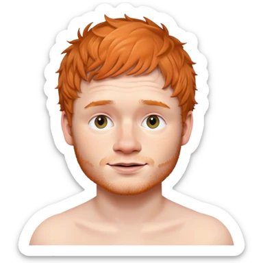 ed sheeran face sticker
