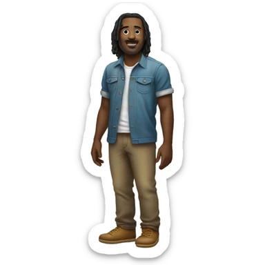 Standing on a wale sticker