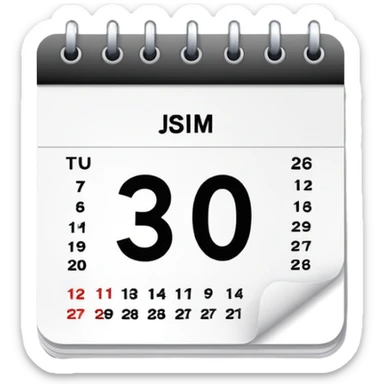 calendar with 36 number sticker