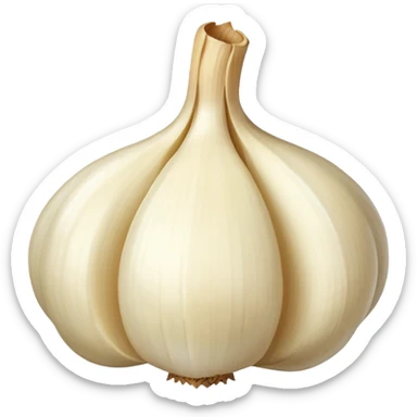 single peeled garlic clove  sticker