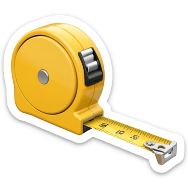 measuring tape
 sticker