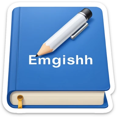 A textbook for studying English language sticker