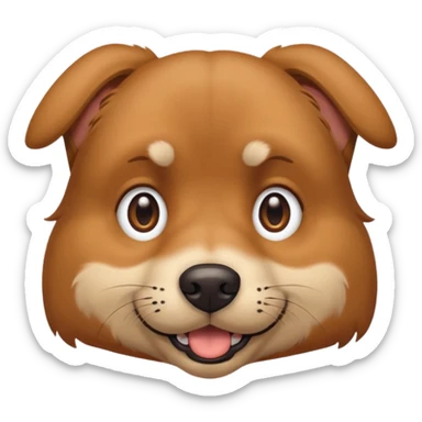 One eyed dog sticker