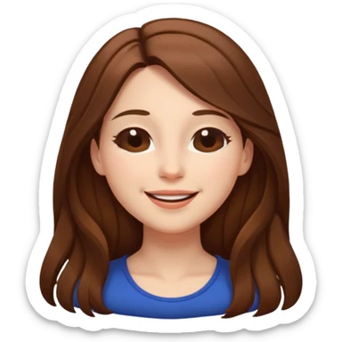 The woman looks like she's falling in love. sticker