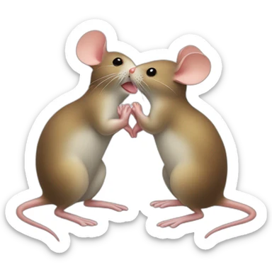 pumpet mouse sending a kiss sticker