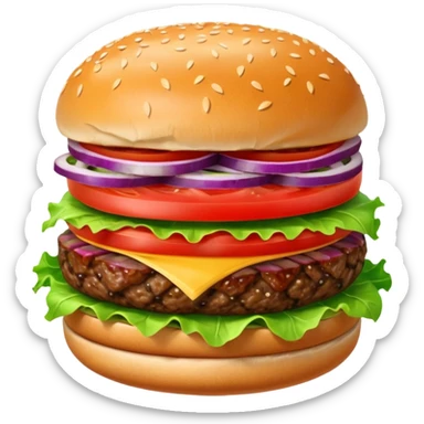 Hamburger emoji sticker