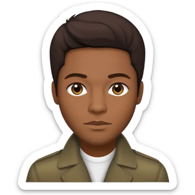 Maxwell, Neo-Soul Singer (b.1973) with dark brown hair, sticker