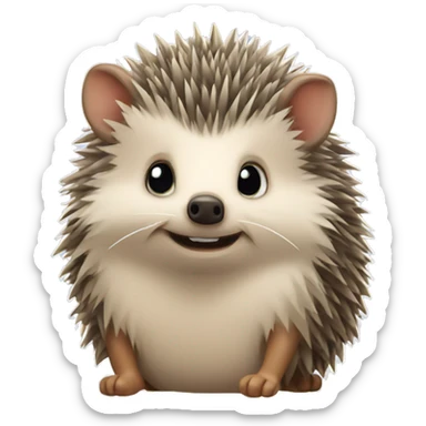Cute hedgehog for Cryptocurrency sticker