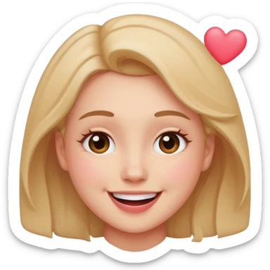 A person falling in love emoji sticker