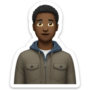 Garçon en welling sticker