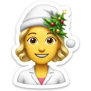 Christmas tree hostess came sticker