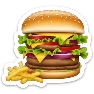 Hamburguer com vida sticker