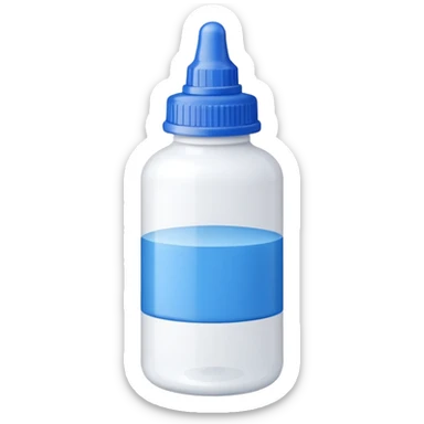Glue bottle sticker