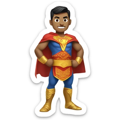 Cambodian superman sticker