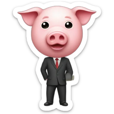 Communist Party apparatchik as a pig sticker