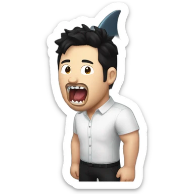 markiplier eaten by a shark sticker