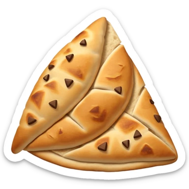 naan bread cut in triangles sticker
