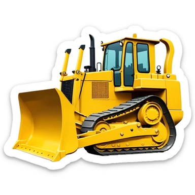 Bulldozer - CAT D6T (Model Year: 2021) (Iconic colour: Yellow) sticker