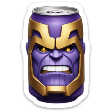 thanos-beer sticker